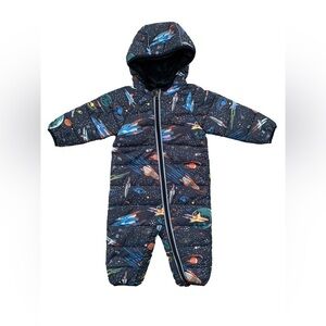 Hanna Andersson Size 70, 6-12 Months, Outer Space Explorer Snowsuit Bunting